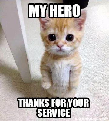 My hero thanks for your service