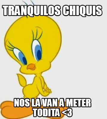 Tranquilos chiquis nos la van a meter todita <3