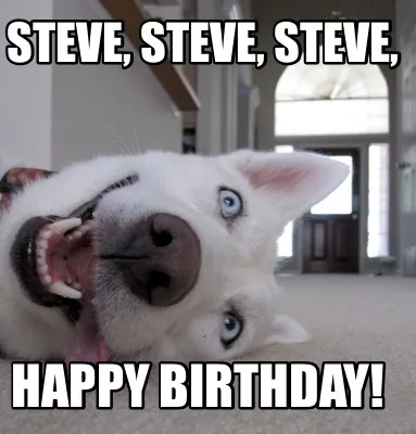 Steve, Steve, Steve, Happy birthday!