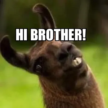 Hi Brother!