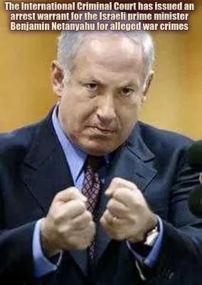 Funny The International Criminal Court has issued an arrest warrant for the Israeli pr