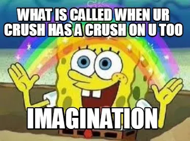 Funny What is called when ur crush has a crush on u too Imagination