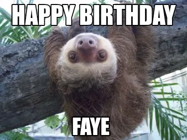 Happy Birthday Faye