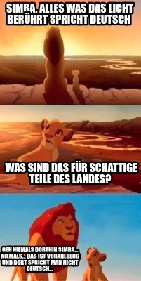 Funny Simba, alles was das licht berührt spricht deutsch Was sind das für schattige