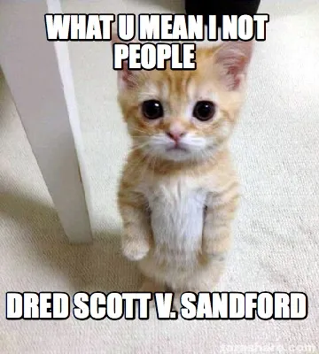 Funny what u mean i not people Dred Scott v. Sandford