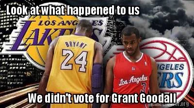 Funny Look at what happened to us We didn't vote for Grant Goodall