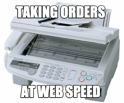 Taking orders at web speed