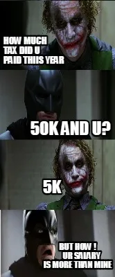 Funny how much tax did u