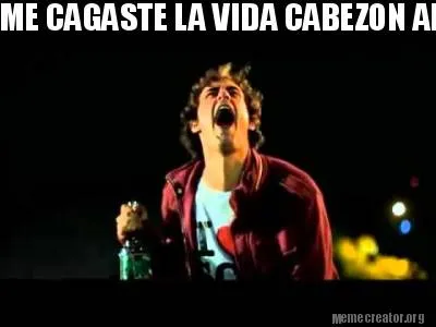 ME CAGASTE LA VIDA CABEZON ARIEL