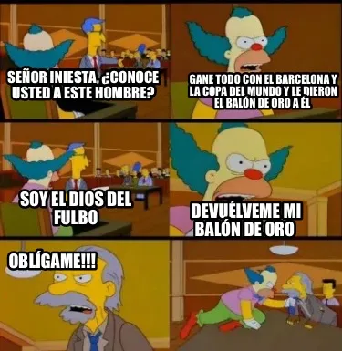 Funny Señor Iniesta, ¿conoce usted a este hombre? Gane todo con el Barcelona y la co