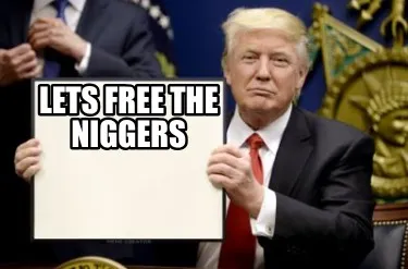 Lets free the niggers