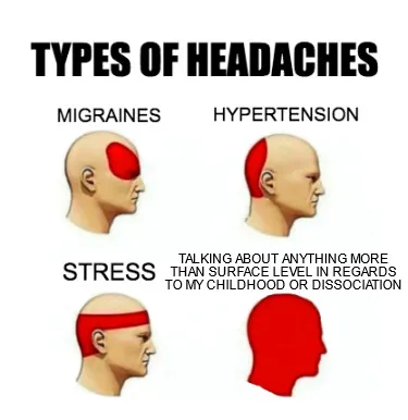 Talking about anything more than surface level in regards to my childhood or d