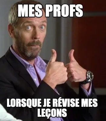 Funny mes profs lorsque je révise mes leçons