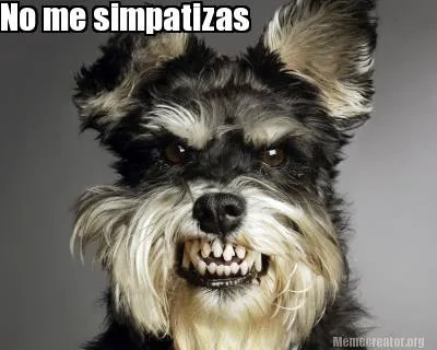 No me simpatizas