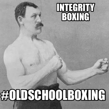 Integrity Boxing #oldschoolboxing