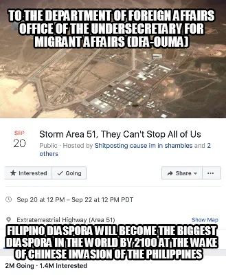 To The Department of Foreign Affairs Office of the Undersecretary for Migrant Af