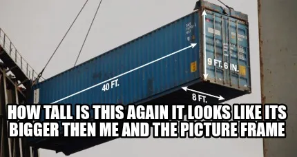 How tall is this again it looks like its bigger then me and the picture frame