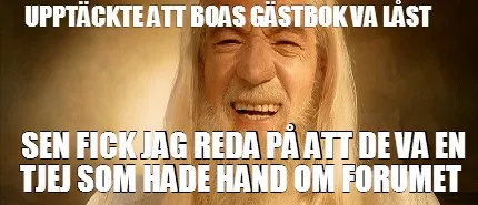 Funny Upptäckte att Boas gästbok va låst Sen fick jag reda på att de va en tjej s