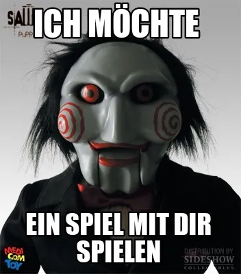 Funny Ich möchte Ein Spiel mit dir spielen