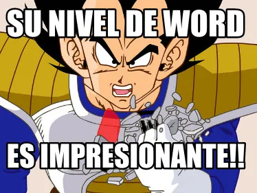 Su nivel de word Es impresionante!!
