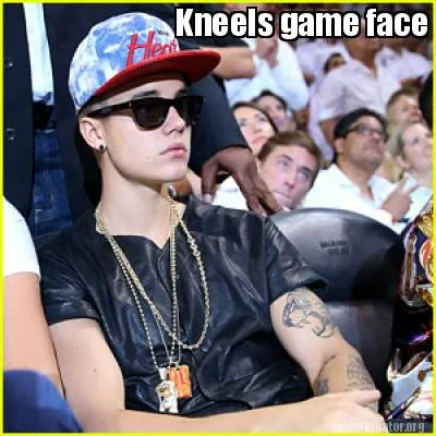 Funny Kneels game face