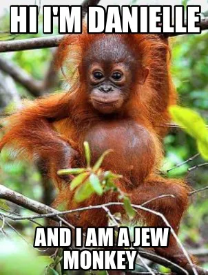 Hi I'm Danielle And I am a JEW monkey