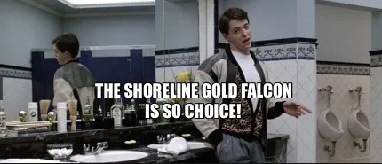Funny The Shoreline gold falcon Is so choice!