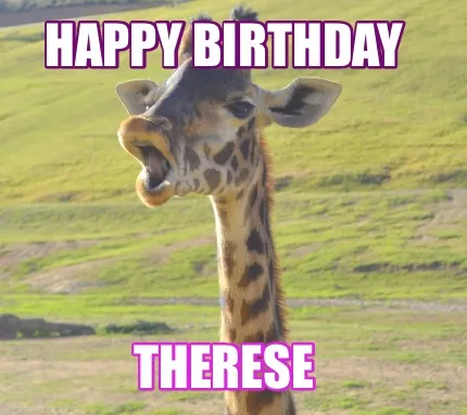 Funny Happy birthday Therese