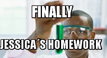 Finally jessica´s homework