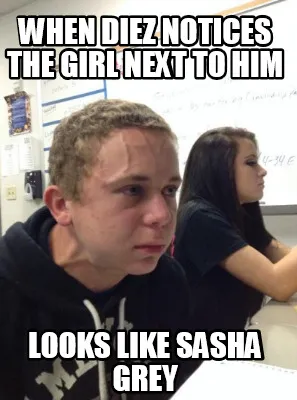 Funny WHEN DIEZ NOTICES THE GIRL NEXT TO HIM LOOKS LIKE SASHA GREY