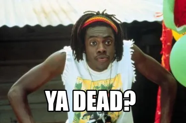 Funny Ya dead?