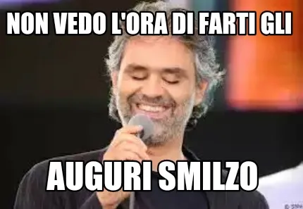 Funny Non vedo l'ora di farti gli Auguri Smilzo