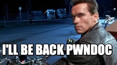 Funny I'll be back pwndoc