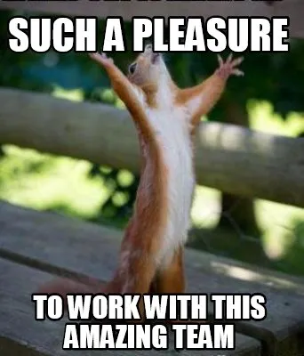 Such a pleasure to work with this amazing team