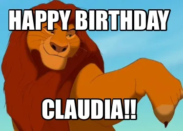 Happy Birthday Claudia!!