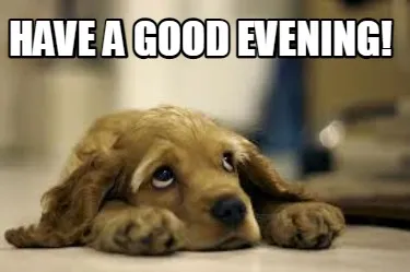 Funny have a good evening!