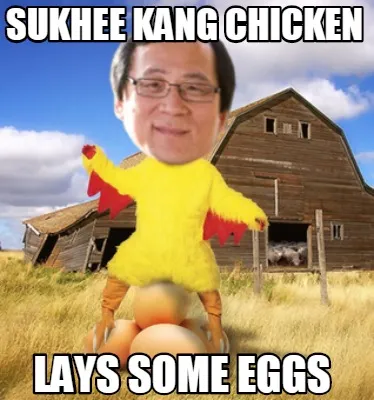 Sukhee Kang chicken lays some eggs