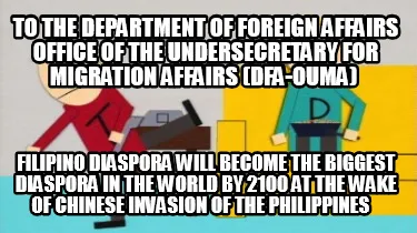 To The Department of Foreign Affairs Office of the Undersecretary for Migration