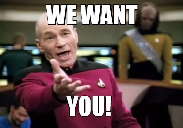 We want you!