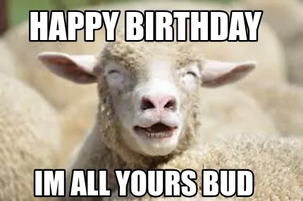 Happy Birthday Im all yours Bud