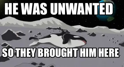 He was unwanted So they brought him here