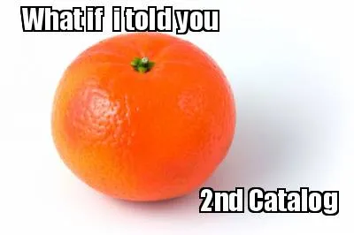 What if i told you 2nd Catalog