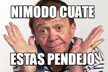 Nimodo cuate estas pendejo