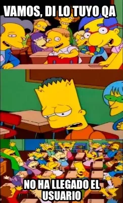 Funny Vamos, di lo tuyo QA No ha llegado el usuario
