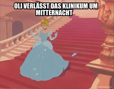 Oli verlässt das Klinikum um Mitternacht