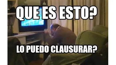 Que es esto? Lo puedo clausurar?