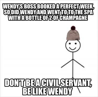 Wendy’s boss booked a perfect week, so did Wendy and went to to the Spa with a
