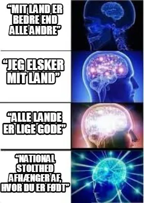 Funny “Mit land er bedre end alle andre” “Jeg elsker mit land” “Alle lande e