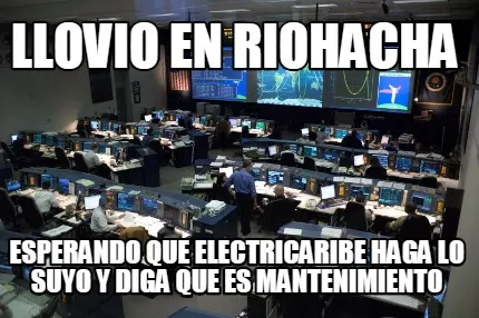 Llovio en riohacha esperando que electricaribe haga lo suyo y diga que es manten