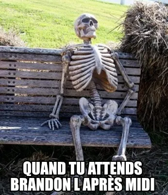 Funny Quand tu attends Brandon l après midi